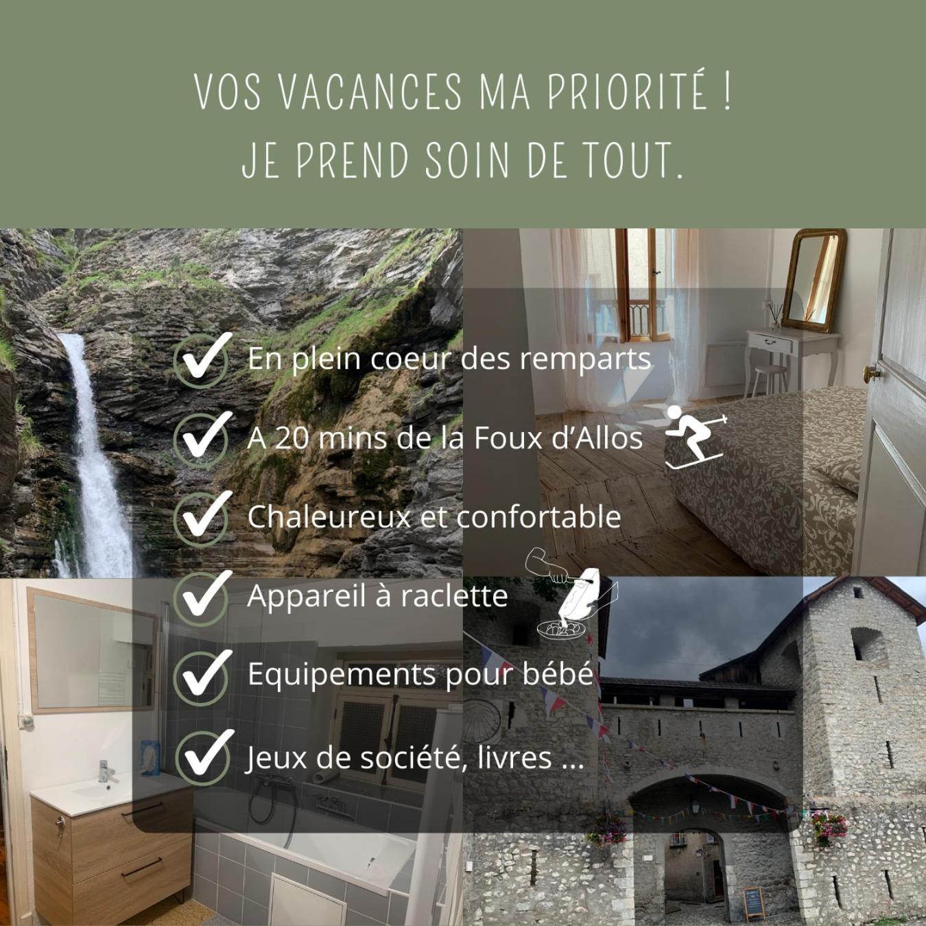 Maison Familiale Des Remparts Colmars Luaran gambar